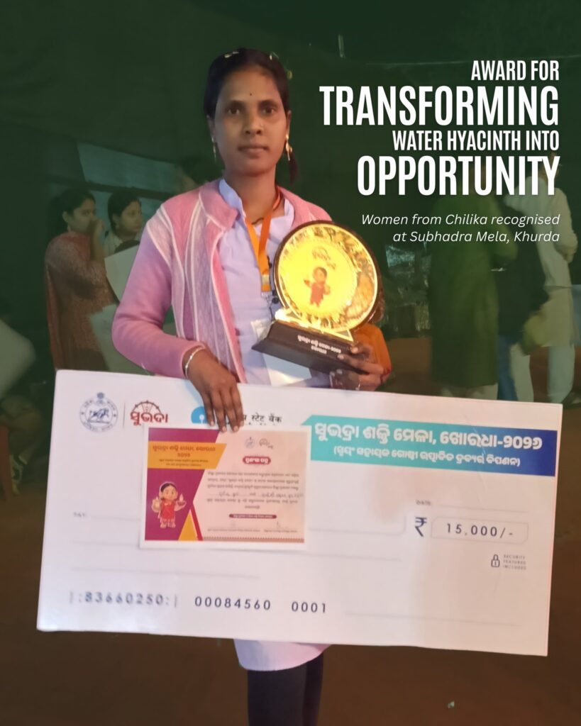 Award for transforming water hyacinth into opportunity