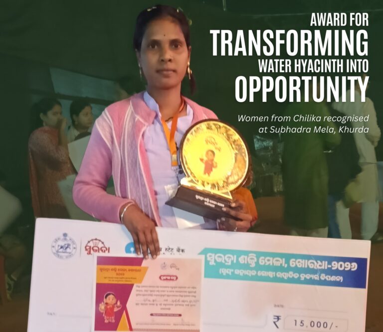 Subhadra Award by Odisha government water hyacinth handicraft