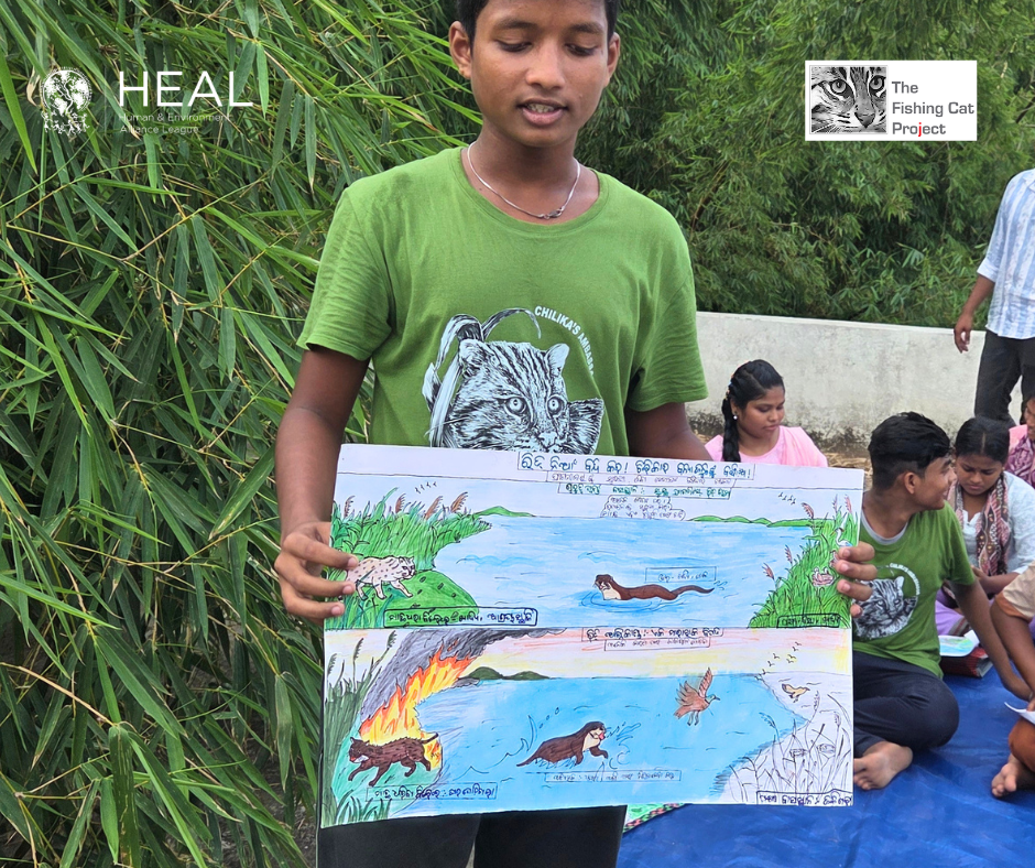 Students showcase their projects during the completion of Mo Chilika Mo Garba programme 