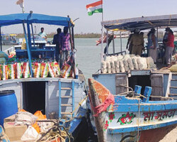 Post Amphan Relief Drives in <br>Sundarbans